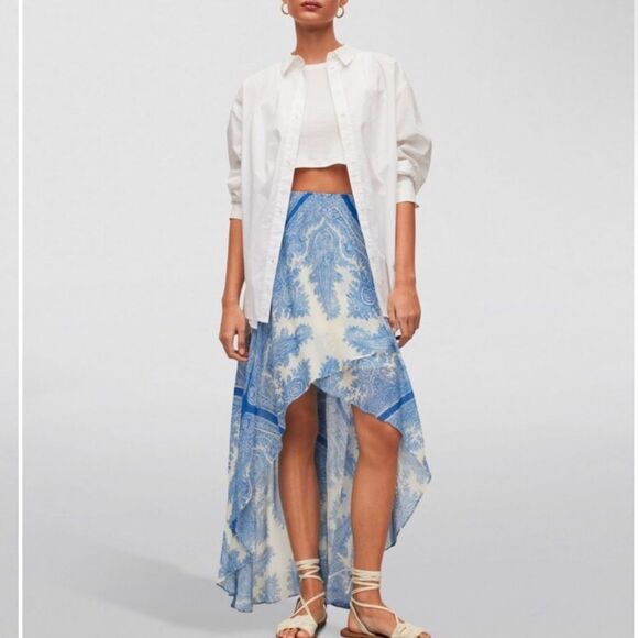 NWT AllSaints Rafaela Print Slvina Maxi Skirt MSRP: $ 229.00 Size 10 - Picture 2 of 7